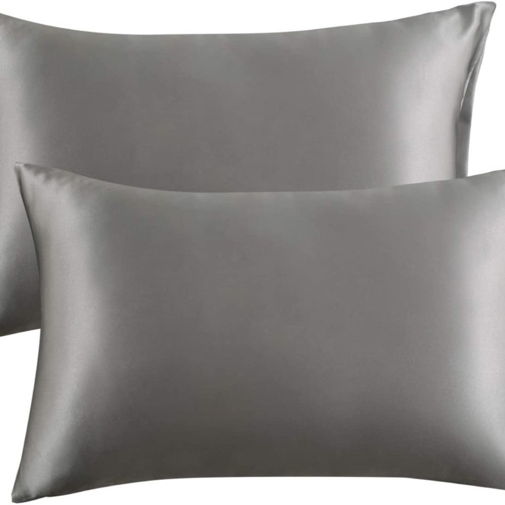 Silk Pillowcase 2 Pack, Queen Size! Slip Cooling